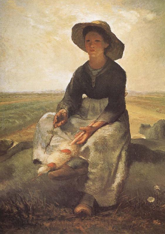Jean Francois Millet Shepherdess France oil painting art